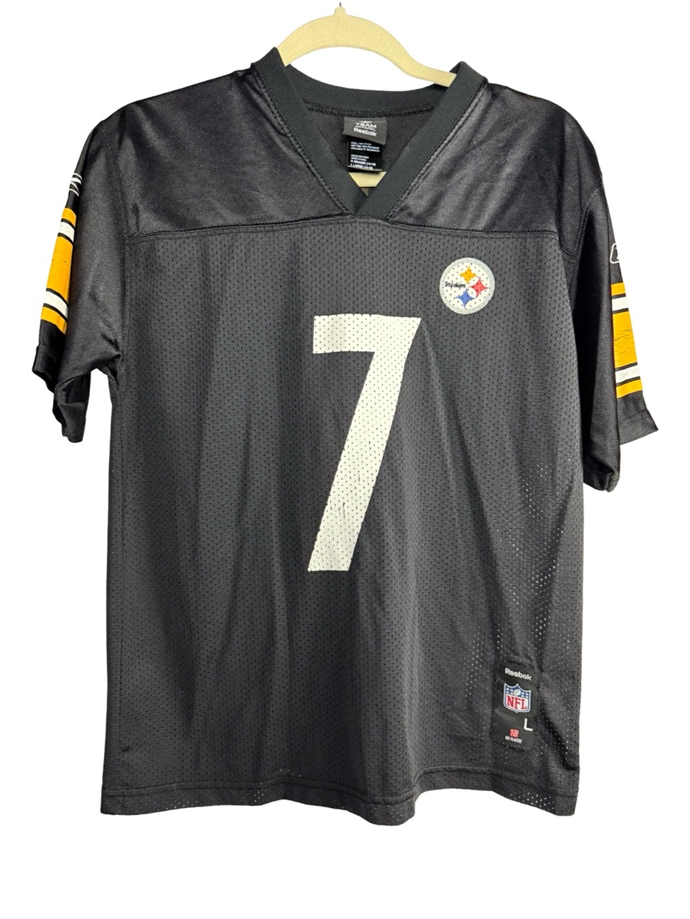 Reebok Pittsburgh Steelers Ben Roethlisberger #7 Jersey Youth Large 14/16